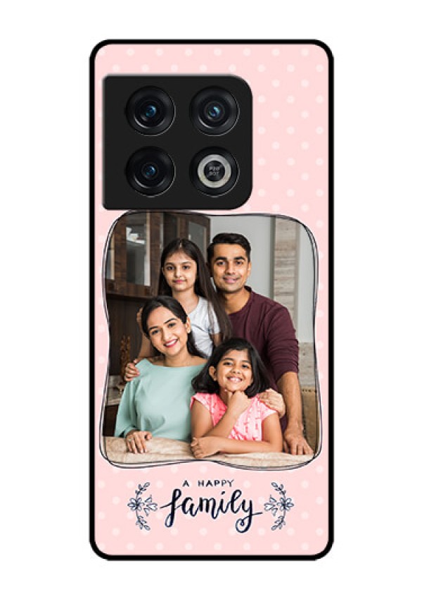 OnePlus 10 Pro 5G Custom Glass Phone Case - Family with Dots Design