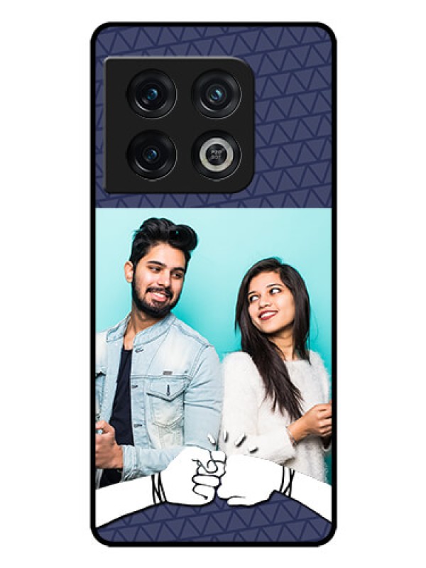 Custom OnePlus 10 Pro 5G Photo Printing on Glass Case - with Best Friends Design