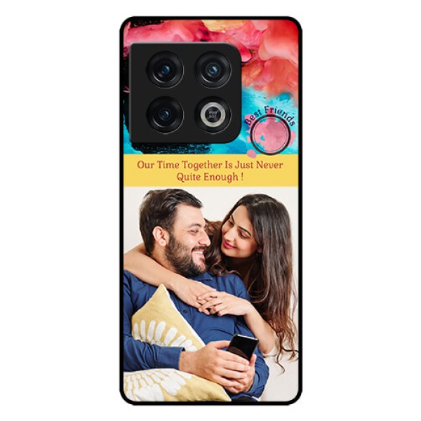 OnePlus 10 Pro 5G Custom Glass Mobile Case - Quote with Acrylic Painting Design