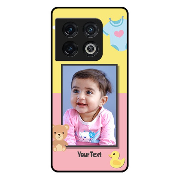 OnePlus 10 Pro 5G Photo Printing on Glass Case - Kids 2 Color Design