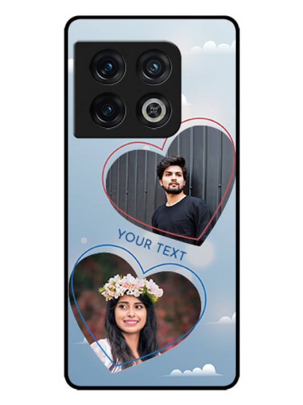 Custom OnePlus 10 Pro 5G Custom Glass Mobile Case - Blue Color Couple Design