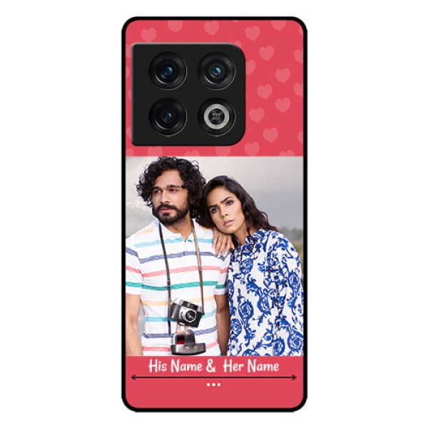 OnePlus 10 Pro 5G Photo Printing on Glass Case - Simple Love Design