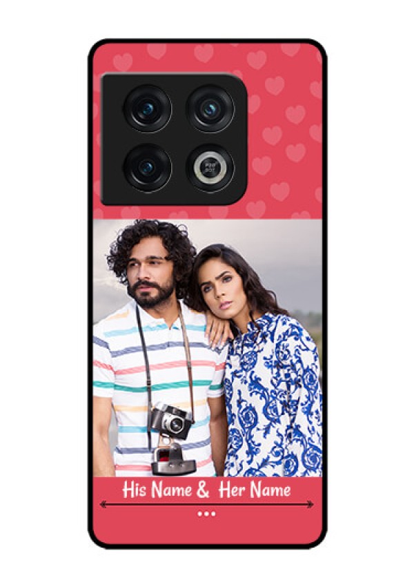 OnePlus 10 Pro 5G Photo Printing on Glass Case - Simple Love Design
