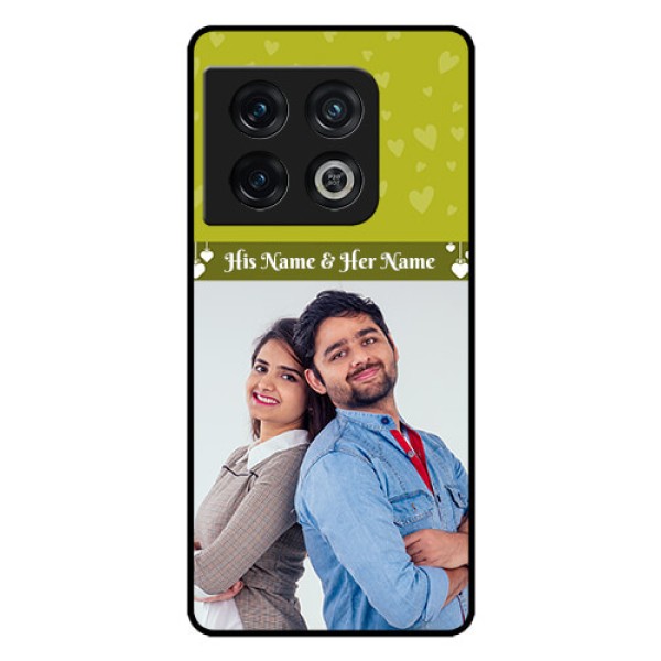 OnePlus 10 Pro 5G Custom Glass Phone Case - You & Me Heart Design