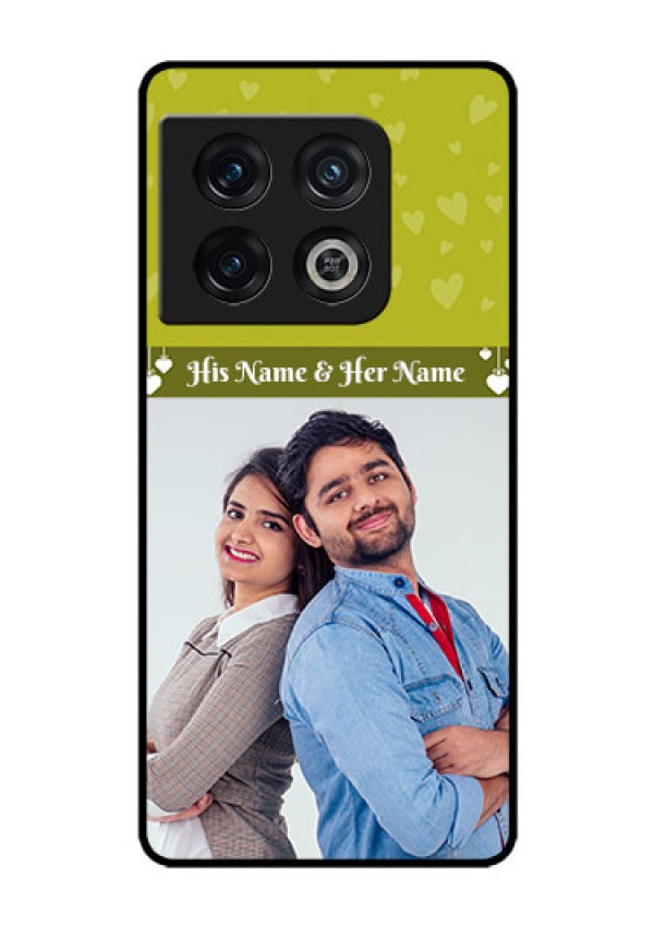 OnePlus 10 Pro 5G Custom Glass Phone Case - You & Me Heart Design