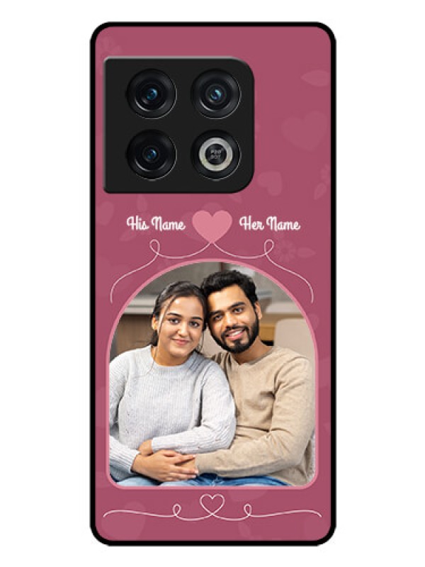 Custom OnePlus 10 Pro 5G Photo Printing on Glass Case - Love Floral Design