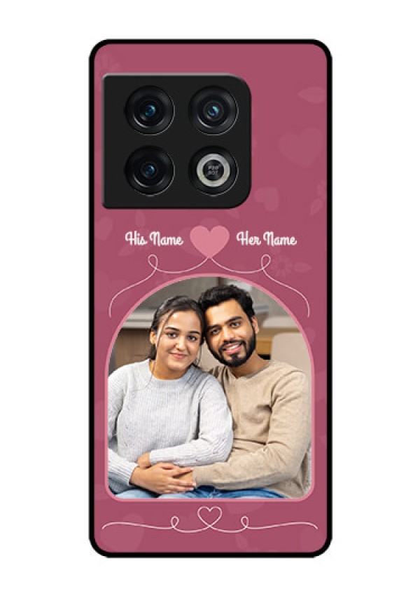 OnePlus 10 Pro 5G Photo Printing on Glass Case - Love Floral Design
