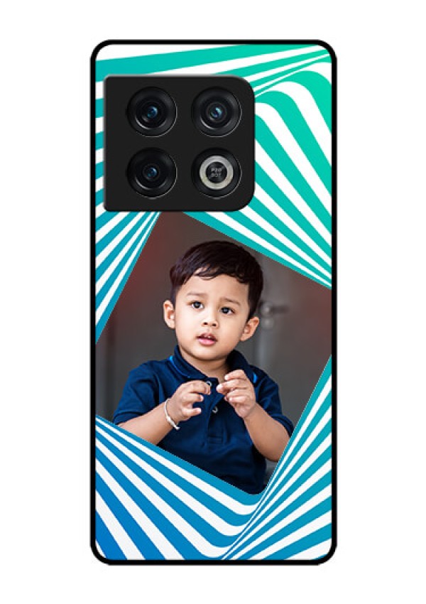 OnePlus 10 Pro 5G Personalized Glass Phone Case - Abstract Spiral Design