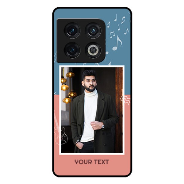 OnePlus 10 Pro 5G Photo Printing on Glass Case - with Color Musical Note Design OnePlus 10 Pro 5G Photo Printing on Glass Case - with Color Musical Note Design