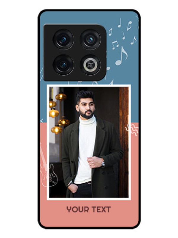Custom OnePlus 10 Pro 5G Photo Printing on Glass Case - with Color Musical Note Design