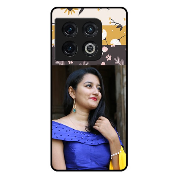 OnePlus 10 Pro 5G Custom Glass Phone Case - Stylish Floral Design
