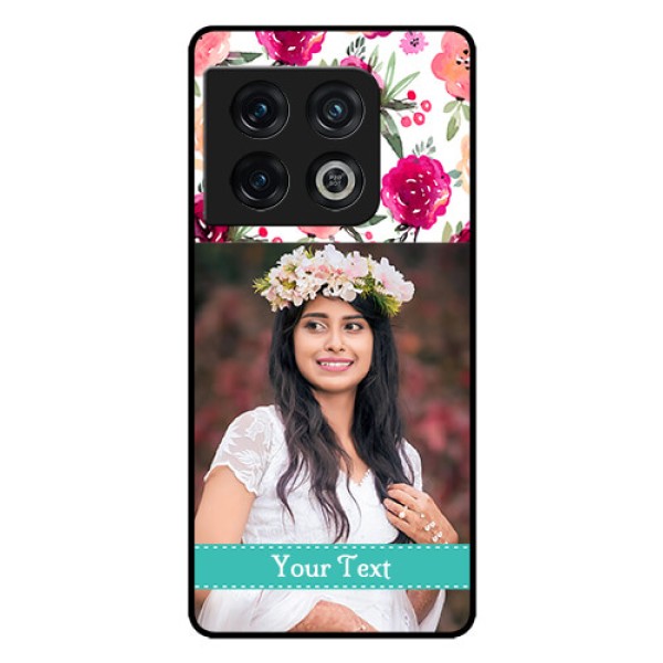 OnePlus 10 Pro 5G Custom Glass Phone Case - Watercolor Floral Design OnePlus 10 Pro 5G Custom Glass Phone Case - Watercolor Floral Design