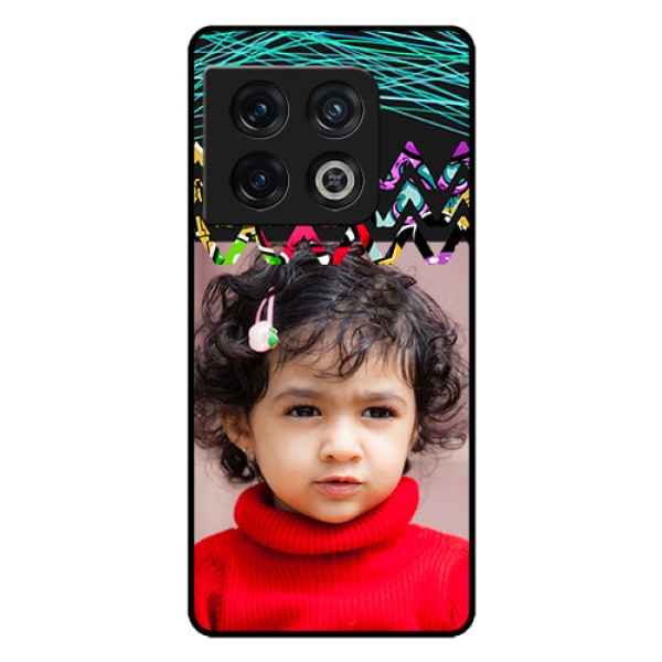 OnePlus 10 Pro 5G Personalized Glass Phone Case - Neon Abstract Design