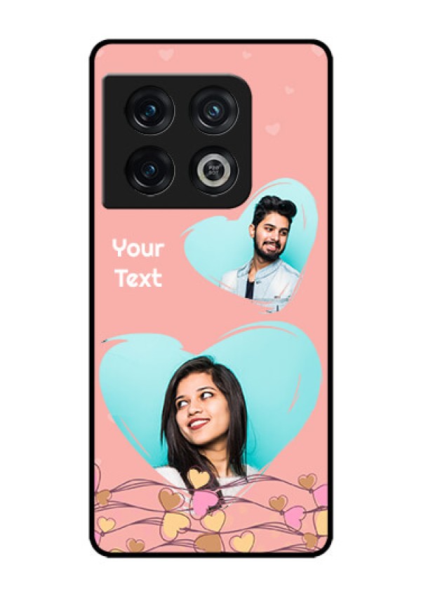 OnePlus 10 Pro 5G Custom Glass Mobile Case - Love Doodle Design