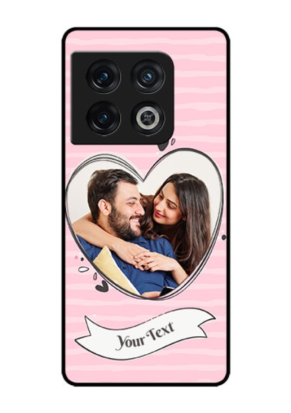 OnePlus 10 Pro 5G Custom Glass Phone Case - Vintage Heart Design