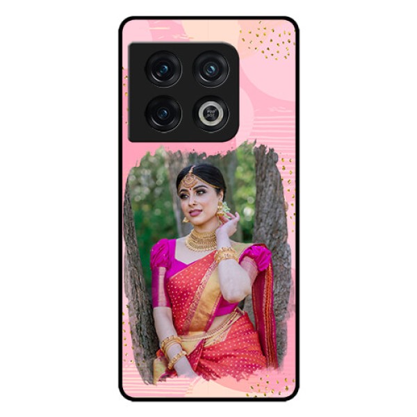 OnePlus 10 Pro 5G Personalized Glass Phone Case - Gold Glitter Splash Design OnePlus 10 Pro 5G Personalized Glass Phone Case - Gold Glitter Splash Design