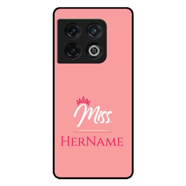 OnePlus 10 Pro 5G Custom Glass Phone Case Mrs with Name
