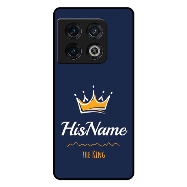 OnePlus 10 Pro 5G Glass Phone Case King with Name OnePlus 10 Pro 5G Glass Phone Case King with Name