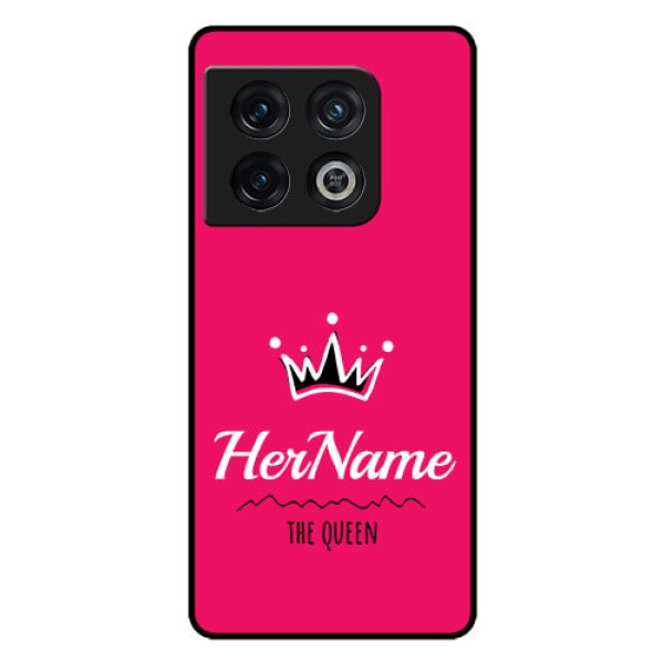 OnePlus 10 Pro 5G Glass Phone Case Queen with Name OnePlus 10 Pro 5G Glass Phone Case Queen with Name