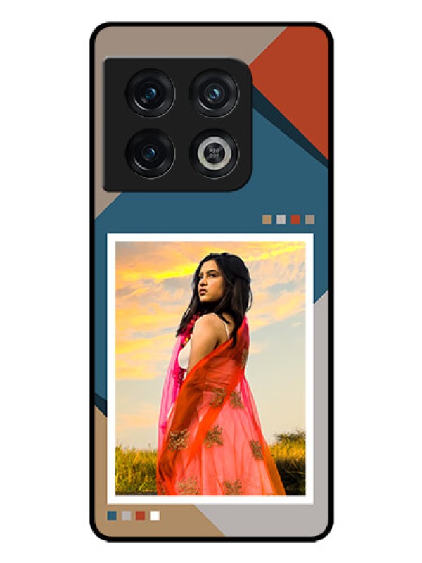 Custom OnePlus 10 Pro 5G Personalized Glass Phone Case - Retro color pallet Design