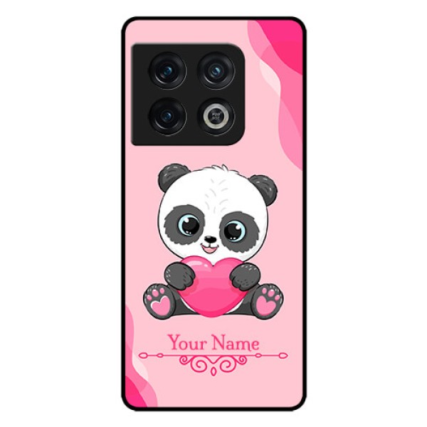 OnePlus 10 Pro 5G Custom Glass Mobile Case - Cute Panda Design