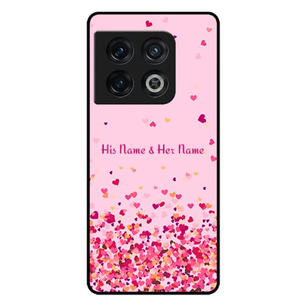 OnePlus 10 Pro 5G Photo Printing on Glass Case - Floating Hearts Design OnePlus 10 Pro 5G Photo Printing on Glass Case - Floating Hearts Design
