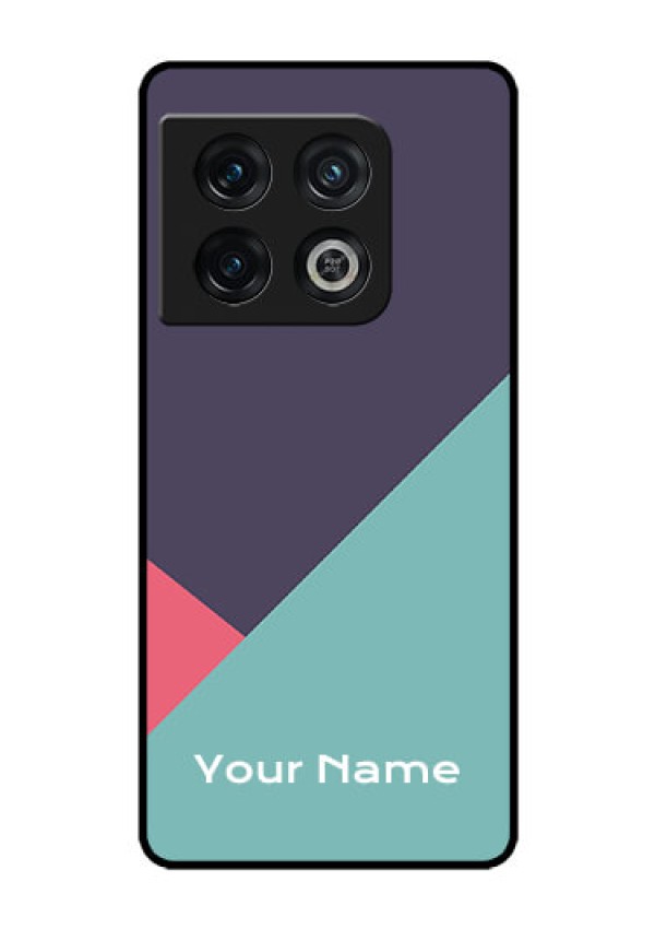 OnePlus 10 Pro 5G Custom Glass Mobile Case - Tri Color abstract Design
