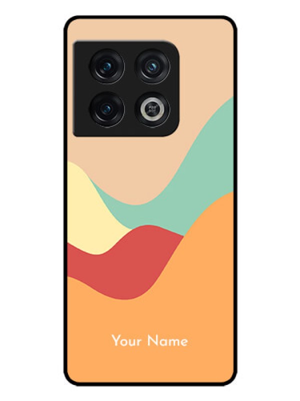 Custom OnePlus 10 Pro 5G Personalized Glass Phone Case - Ocean Waves Multi-colour Design