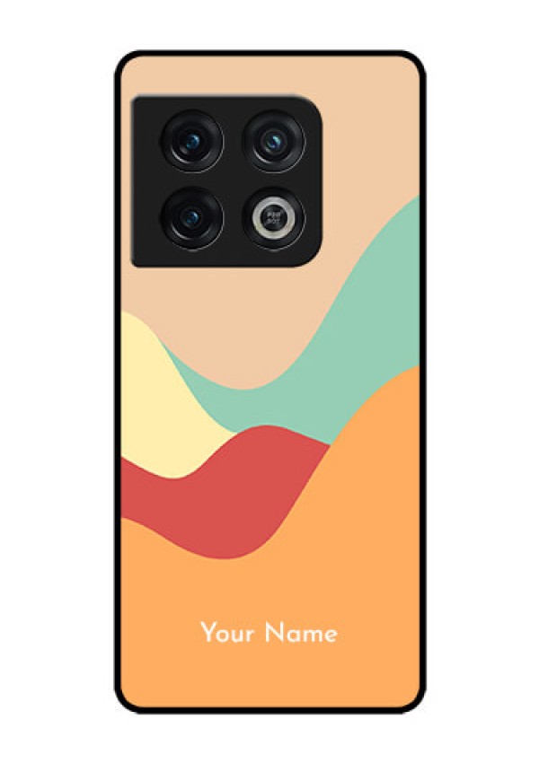 OnePlus 10 Pro 5G Personalized Glass Phone Case - Ocean Waves Multi-colour Design