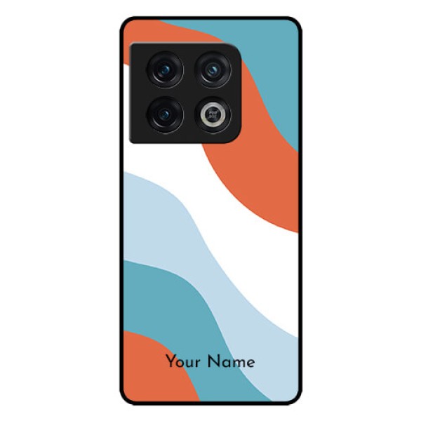 OnePlus 10 Pro 5G Custom Glass Mobile Case - coloured Waves Design