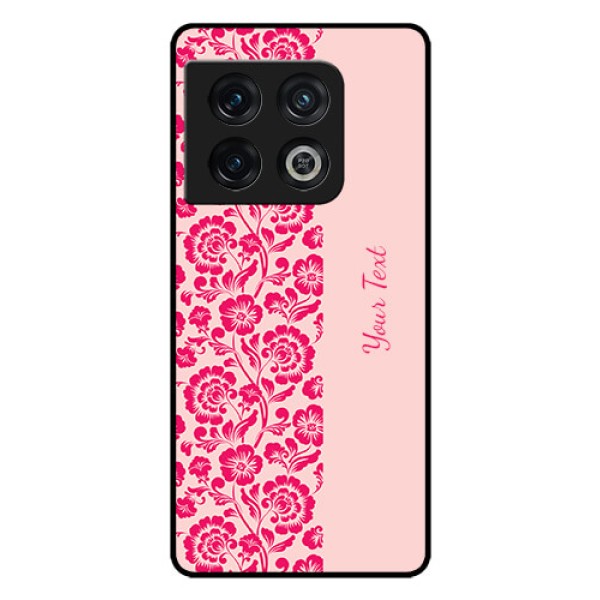 OnePlus 10 Pro 5G Custom Glass Phone Case - Attractive Floral Pattern Design