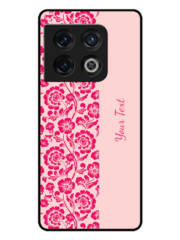 Custom OnePlus 10 Pro 5G Custom Glass Phone Case - Attractive Floral Pattern Design