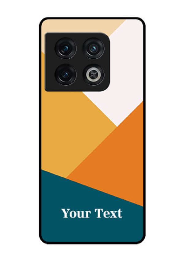 OnePlus 10 Pro 5G Personalized Glass Phone Case - Stacked Multi-colour Design