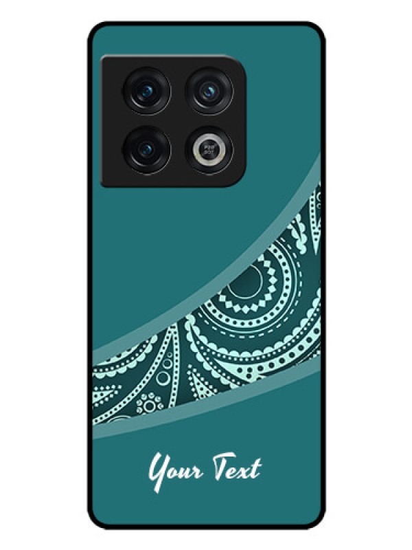 Custom OnePlus 10 Pro 5G Photo Printing on Glass Case - semi visible floral Design