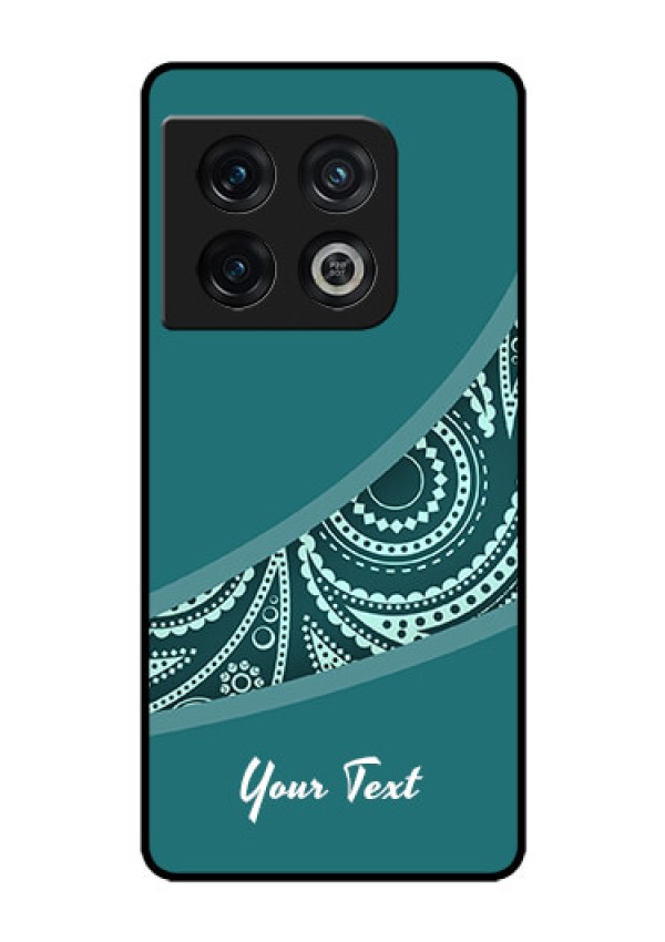 OnePlus 10 Pro 5G Photo Printing on Glass Case - semi visible floral Design