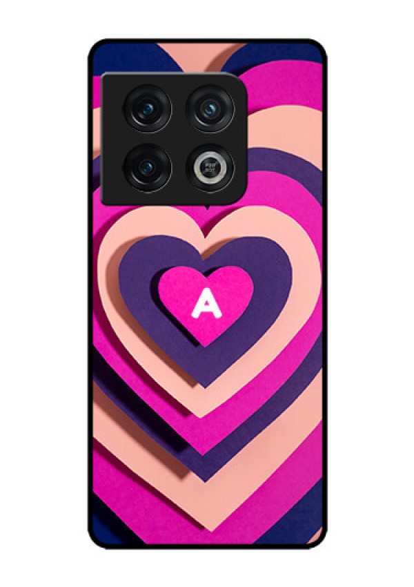 OnePlus 10 Pro 5G Custom Glass Mobile Case - Cute Heart Pattern Design