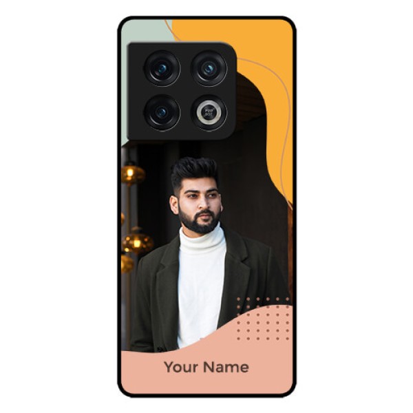 OnePlus 10 Pro 5G Personalized Glass Phone Case - Tri-coloured overlay design OnePlus 10 Pro 5G Personalized Glass Phone Case - Tri-coloured overlay design