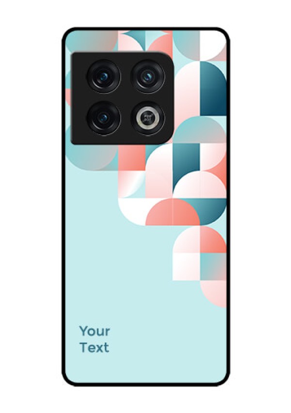 OnePlus 10 Pro 5G Custom Glass Phone Case - Stylish Semi-circle Pattern Design