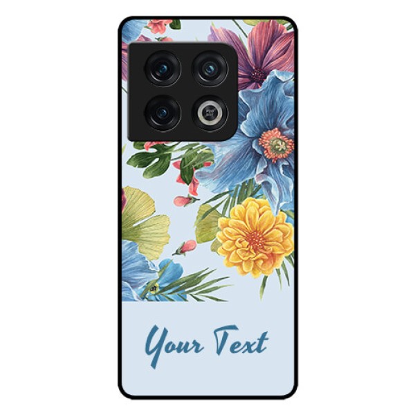 OnePlus 10 Pro 5G Custom Glass Mobile Case - Stunning Watercolored Flowers Painting Design