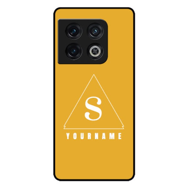 OnePlus 10 Pro 5G Personalized Glass Phone Case - simple triangle Design OnePlus 10 Pro 5G Personalized Glass Phone Case - simple triangle Design