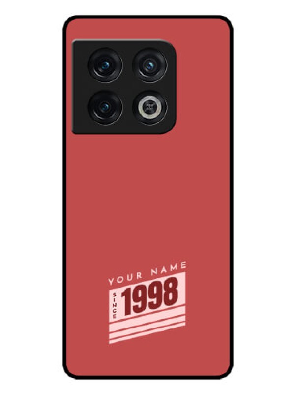 Custom OnePlus 10 Pro 5G Custom Glass Phone Case - Red custom year of birth Design