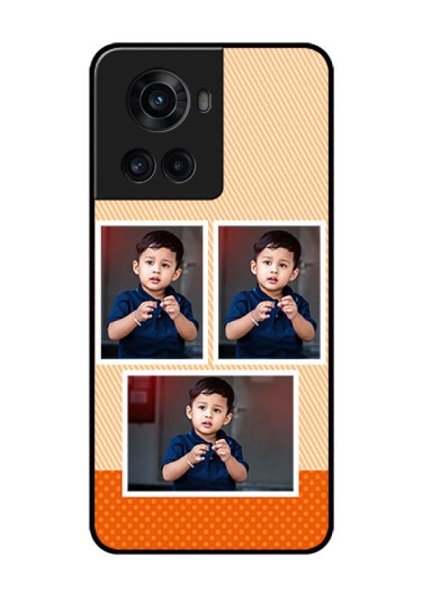 OnePlus 10R 5G Photo Printing on Glass Case - Bulk Photos Upload Design
