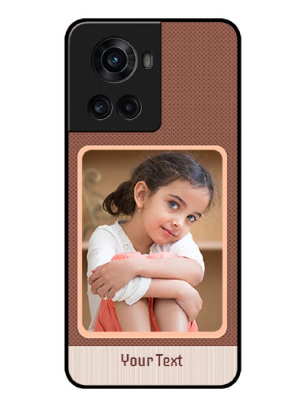 Custom OnePlus 10R 5G Custom Glass Phone Case - Simple Pic Upload Design