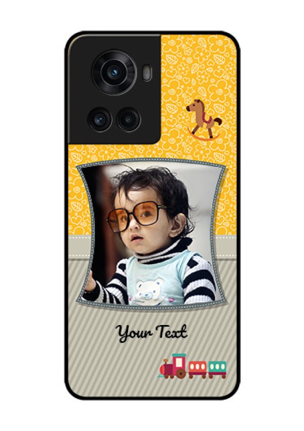 OnePlus 10R 5G Personalized Glass Phone Case - Baby Picture Upload Design