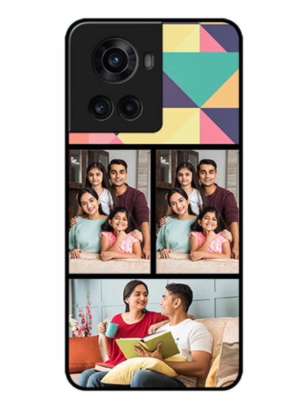 Custom OnePlus 10R 5G Custom Glass Phone Case - Bulk Pic Upload Design