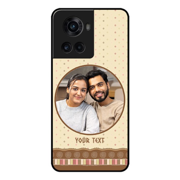 OnePlus 10R 5G Custom Glass Mobile Case - Brown Dotted Mobile Case Design OnePlus 10R 5G Custom Glass Mobile Case - Brown Dotted Mobile Case Design