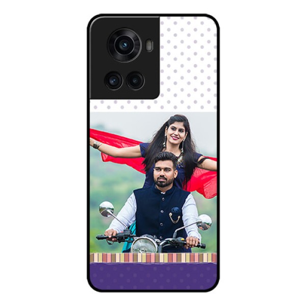 OnePlus 10R 5G Photo Printing on Glass Case - Cute Family Design