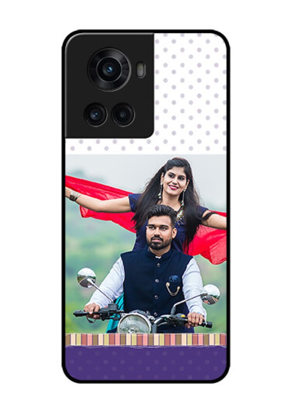 OnePlus 10R 5G Photo Printing on Glass Case - Cute Family Design