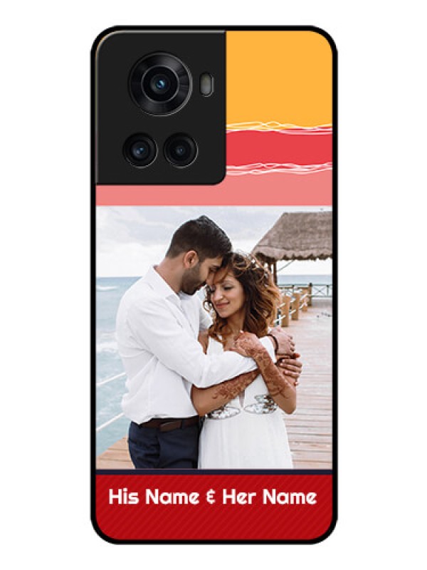 Custom OnePlus 10R 5G Custom Glass Mobile Case - Colorful Case Design