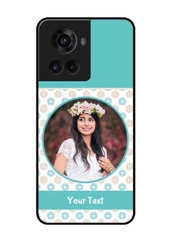 OnePlus 10R 5G Custom Glass Mobile Case - Beautiful Flowers Design